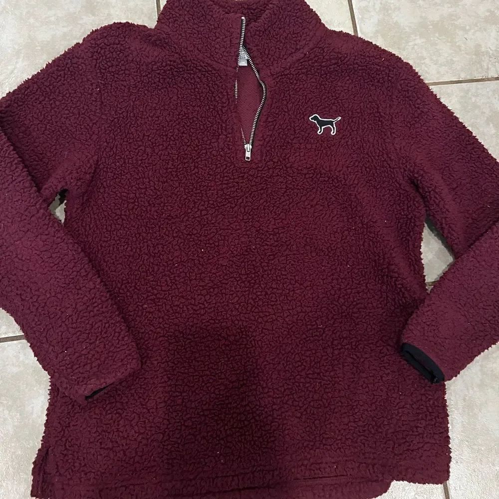 Victorias Secret PINK Maroon Sherpa XS